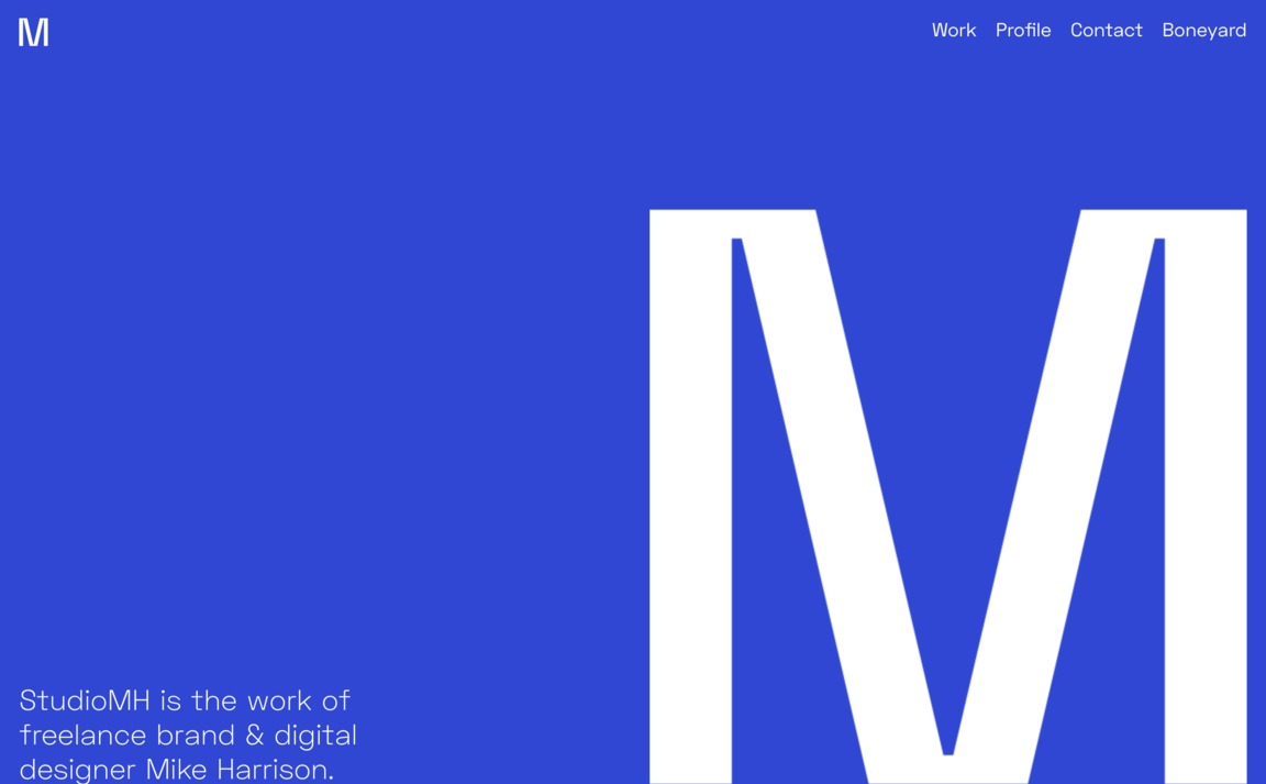 Web Design Inspiration - StudioMH