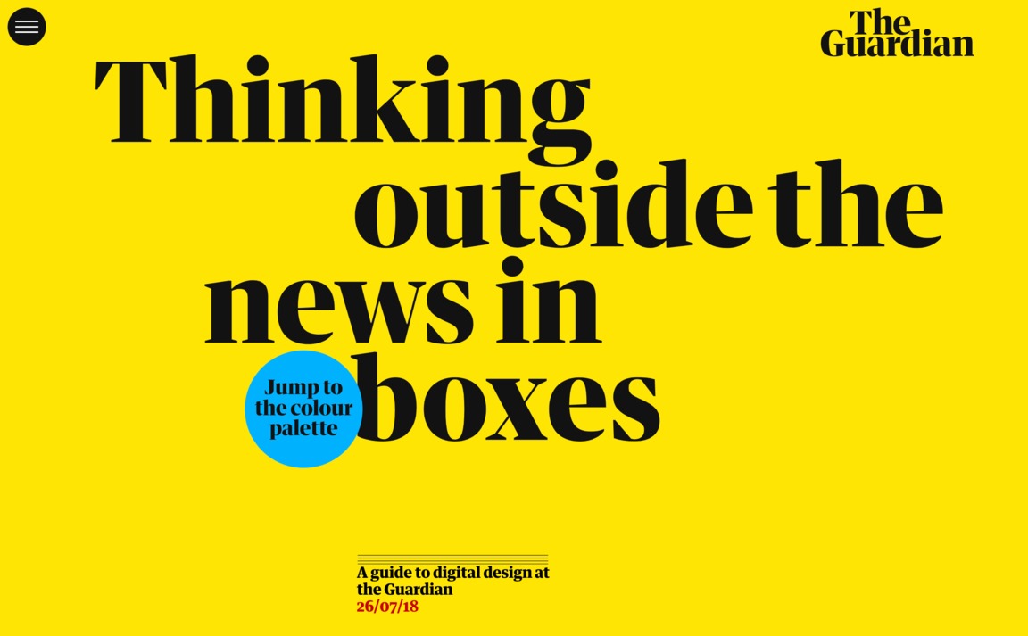 Web Design Inspiration - The Guardian — Digital Design