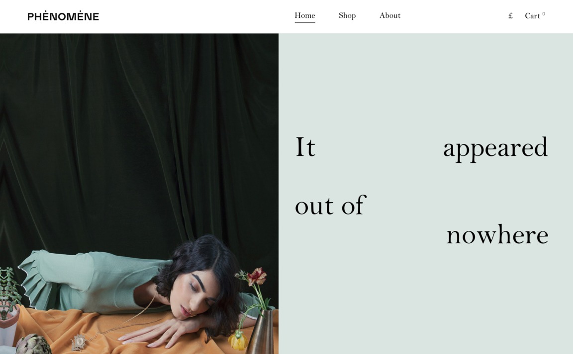 Web Design Inspiration - Phénomène