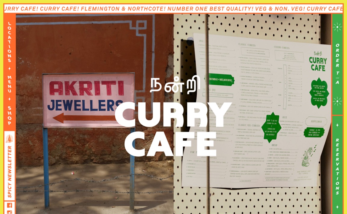 Web Design Inspiration - Curry Cafe
