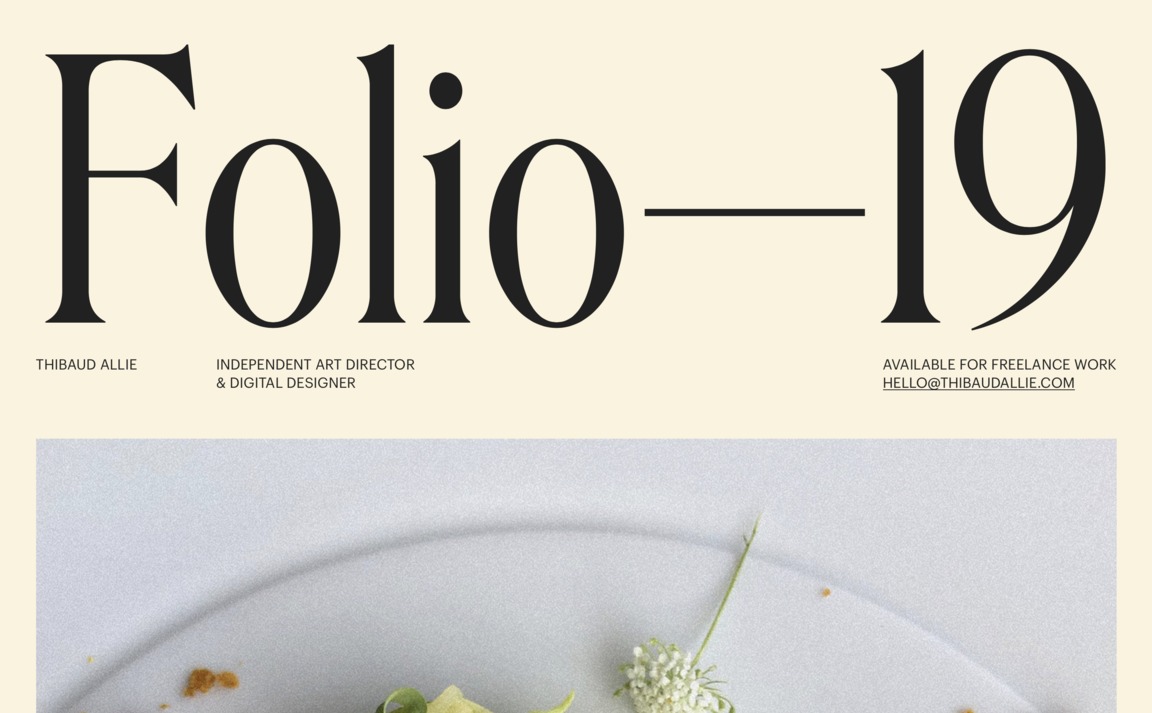 Web Design Inspiration - Thibaud Allie