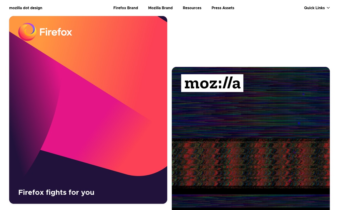 Web Design Inspiration - Mozilla Dot Design