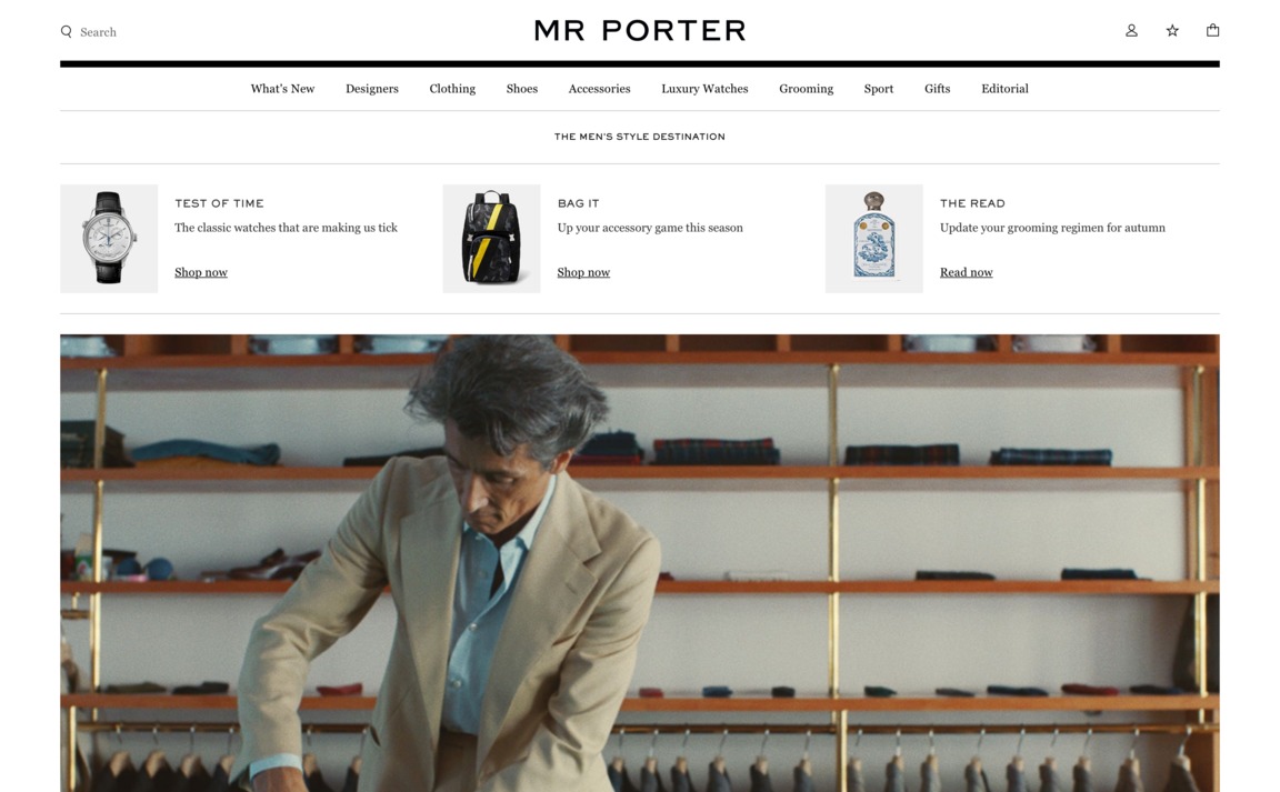 Web Design Inspiration - Mr Porter