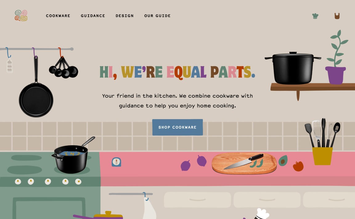 Web Design Inspiration - Equal Parts