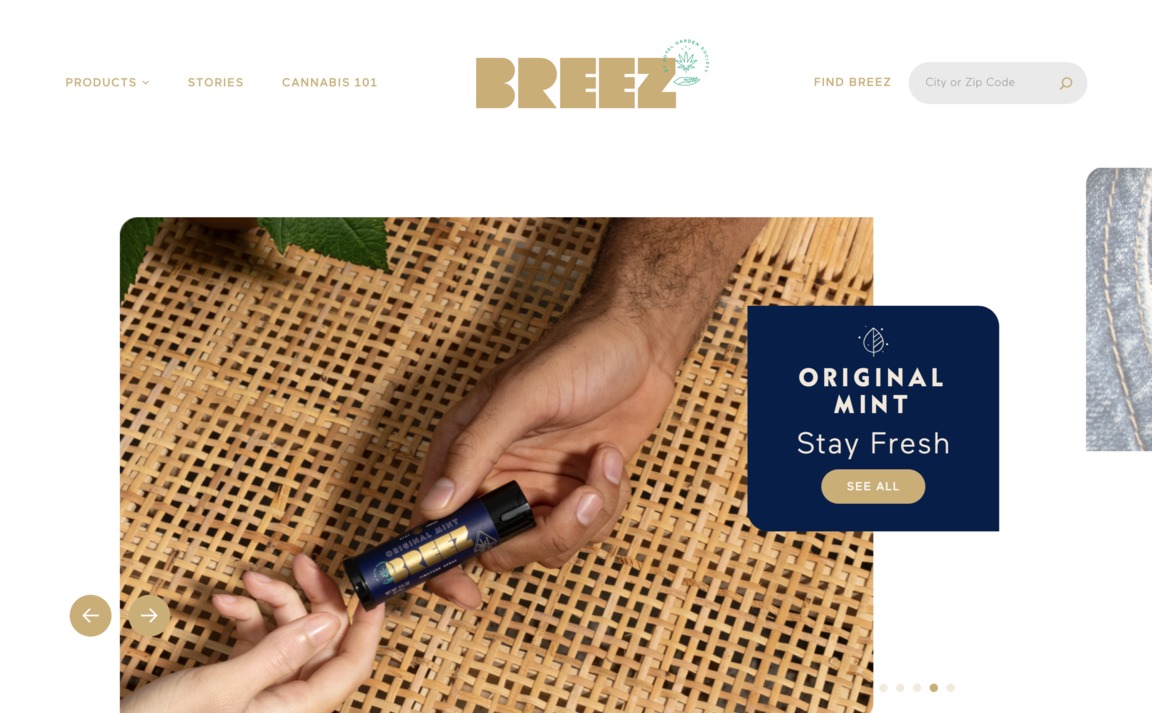 Web Design Inspiration - Breez