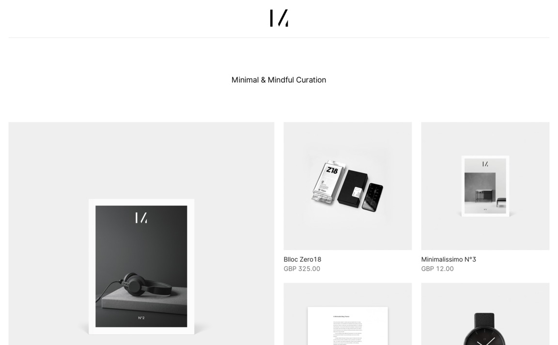 Web Design Inspiration - Minimalissimo Shop