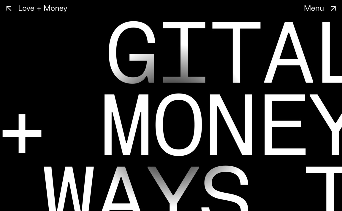 Web Design Inspiration - Love + Money