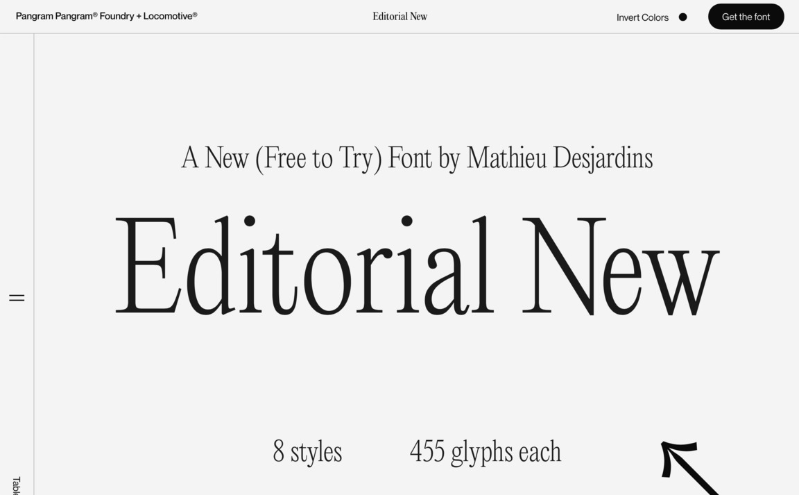 Web Design Inspiration - Editorial New