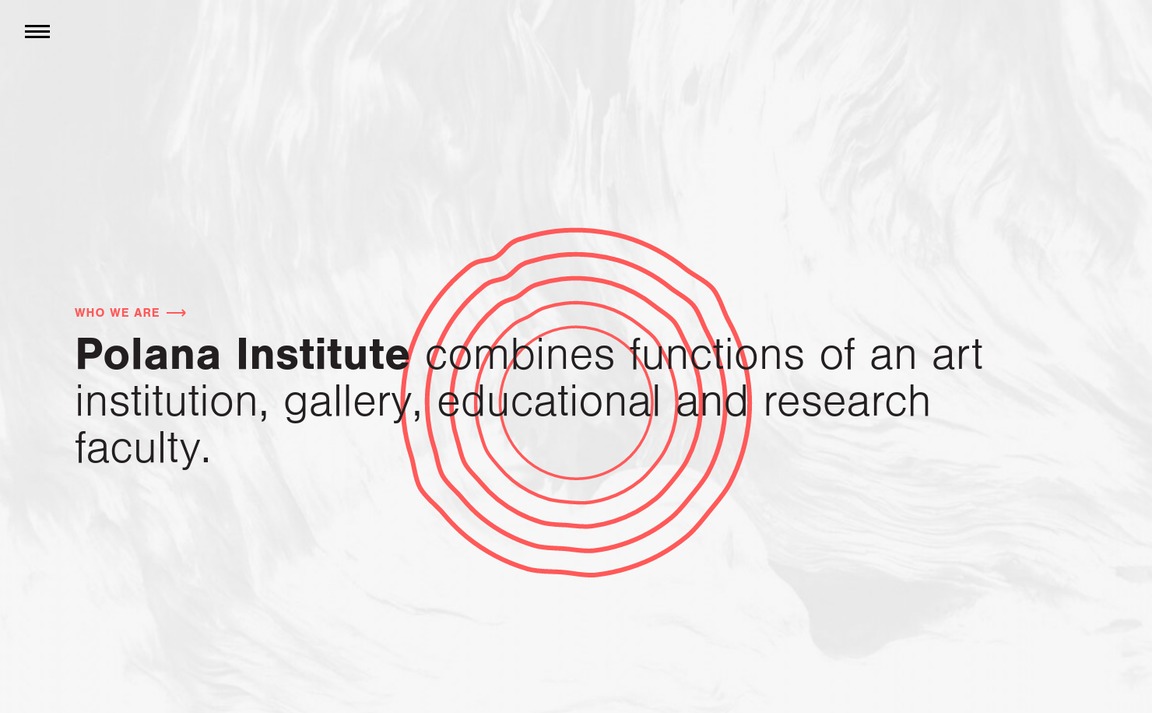 Web Design Inspiration - Polana Institute