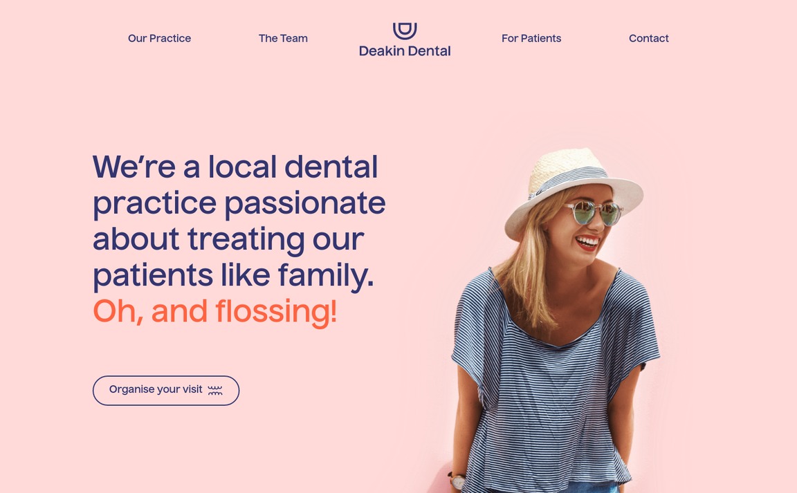 Web Design Inspiration - Deakin Dental