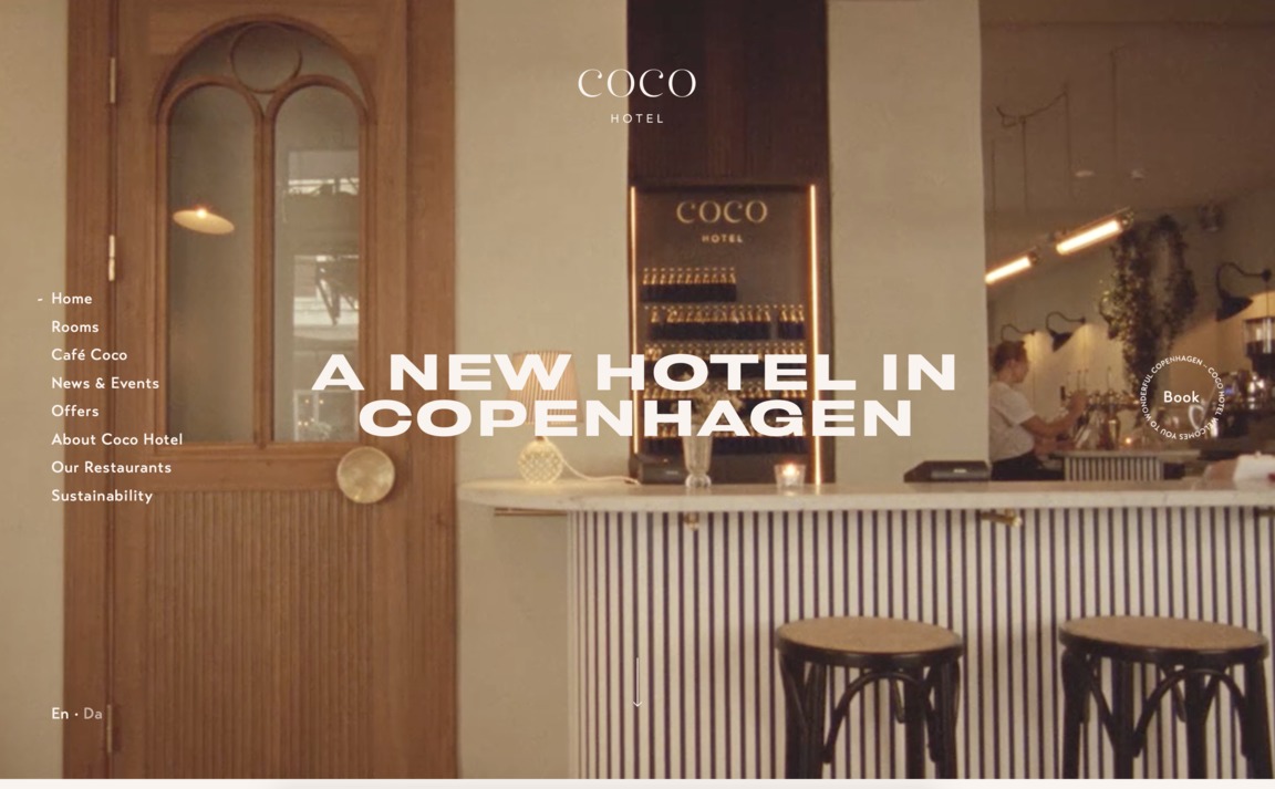 Web Design Inspiration - Coco Hotel