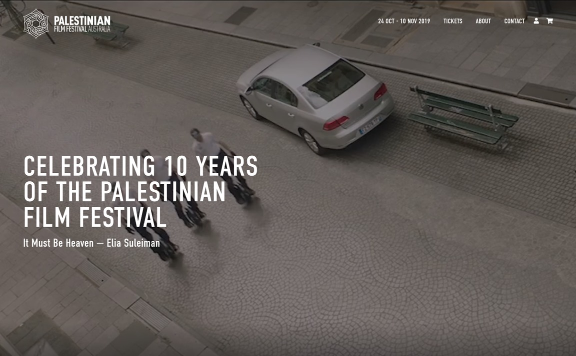 Web Design Inspiration - Palestinian Film Festival