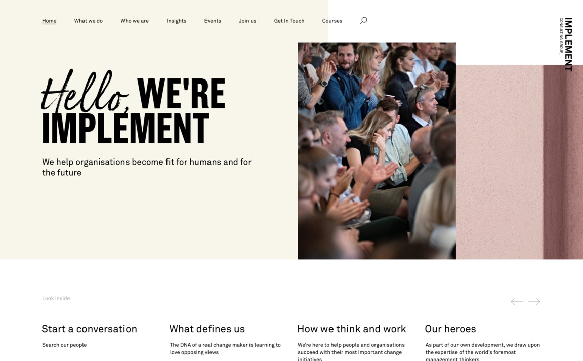 Web Design Inspiration - Implement Consulting Group
