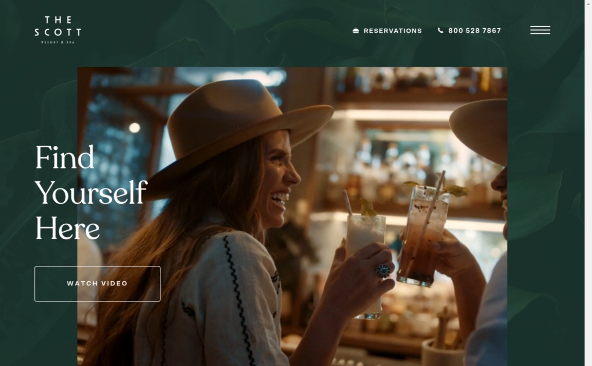 Web Design Inspiration - The Scott Resort & Spa