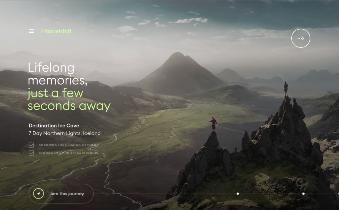 Web Design Inspiration - Travelshift