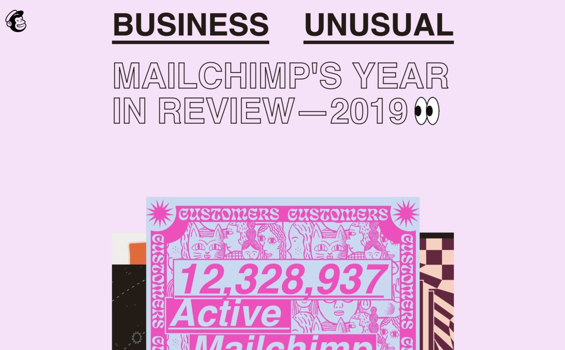 Web Design Inspiration - Mailchimp — Annual Report 2019