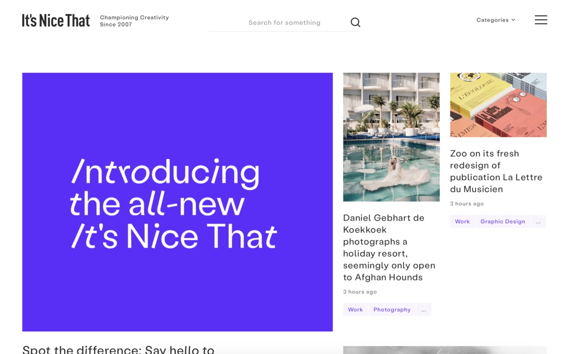 Web Design Inspiration - It’s Nice That