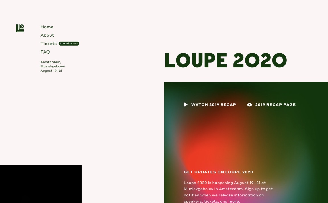 Web Design Inspiration - Framer Loupe