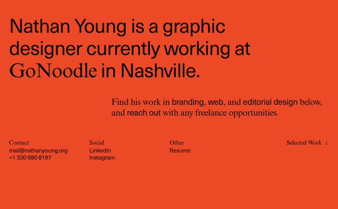 Web Design Inspiration - Nathan Young