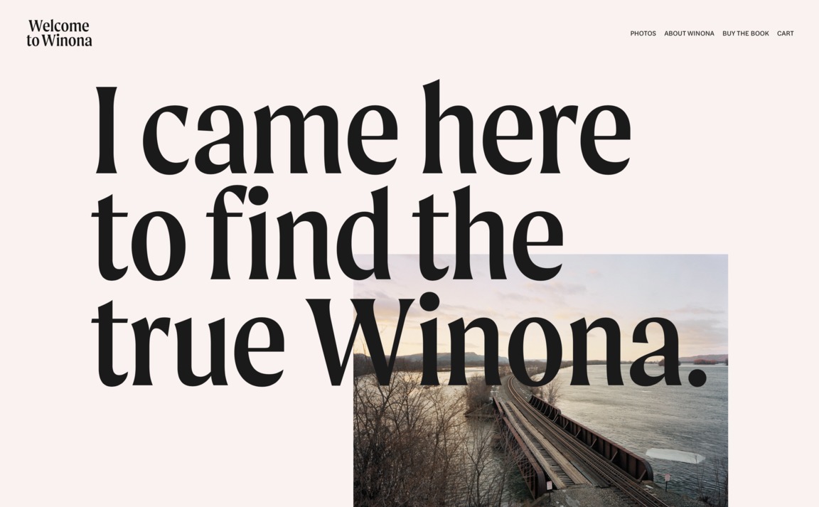 Web Design Inspiration - Welcome to Winona