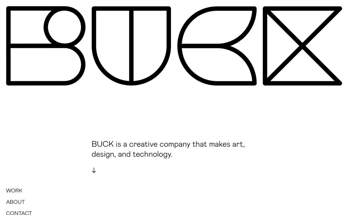 Web Design Inspiration - Buck