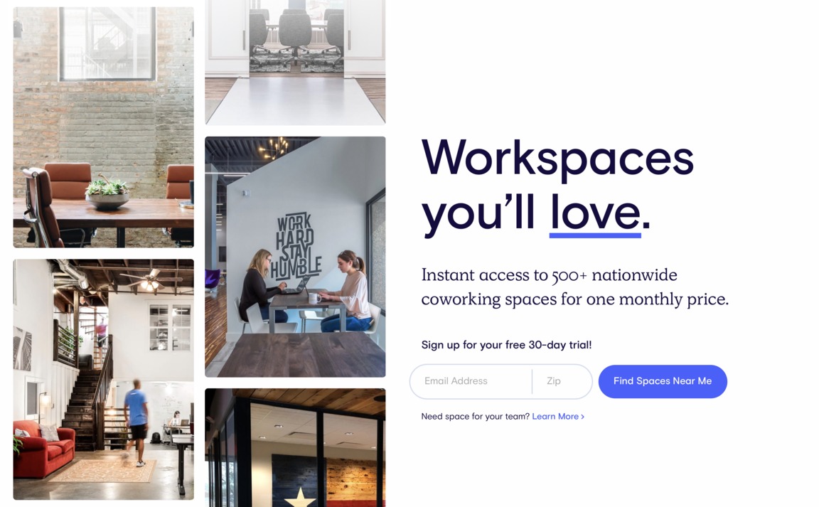 Web Design Inspiration - Deskpass