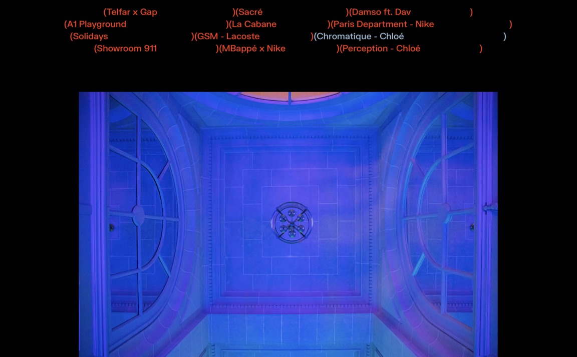 Web Design Inspiration - Matière Noire
