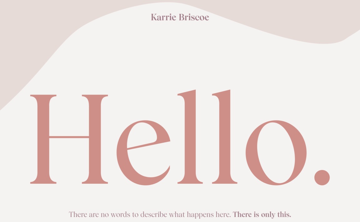 Web Design Inspiration - Karrie Briscoe