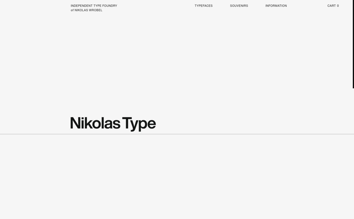 Web Design Inspiration - Nikolas Type