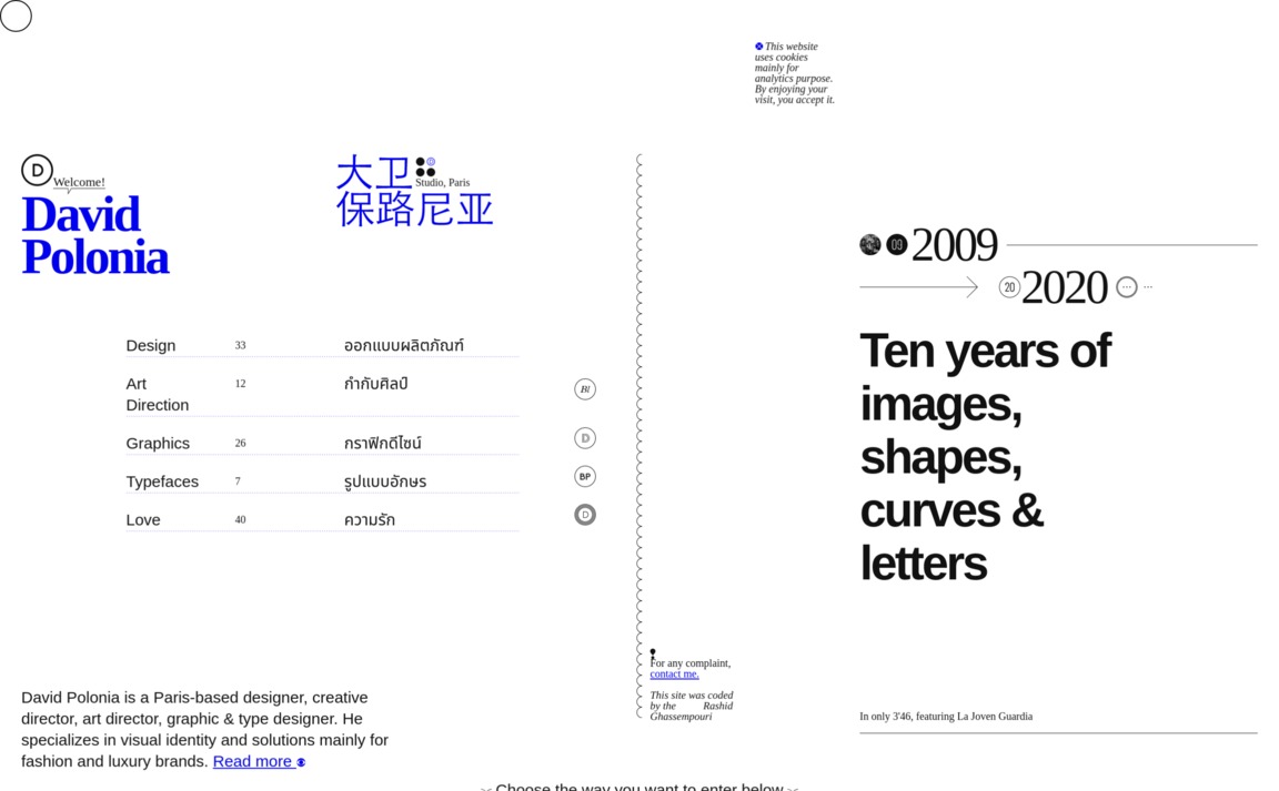 Web Design Inspiration - David Polonia