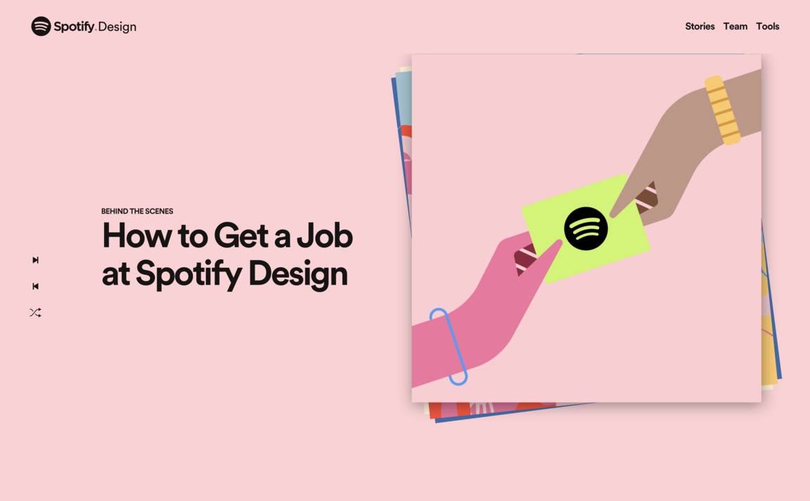 Web Design Inspiration - Spotify Design