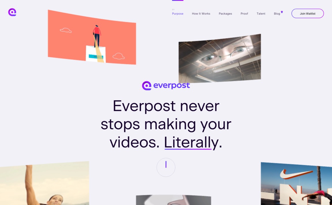 Web Design Inspiration - Everpost