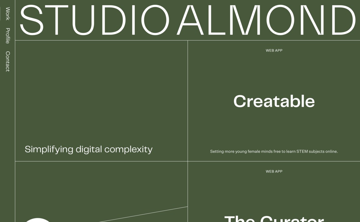 Web Design Inspiration - Studio Almond
