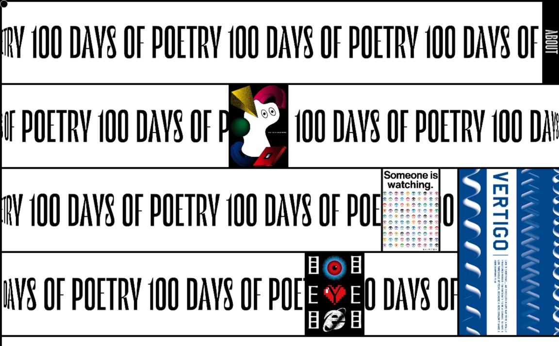Web Design Inspiration - 100 Days of Poetry