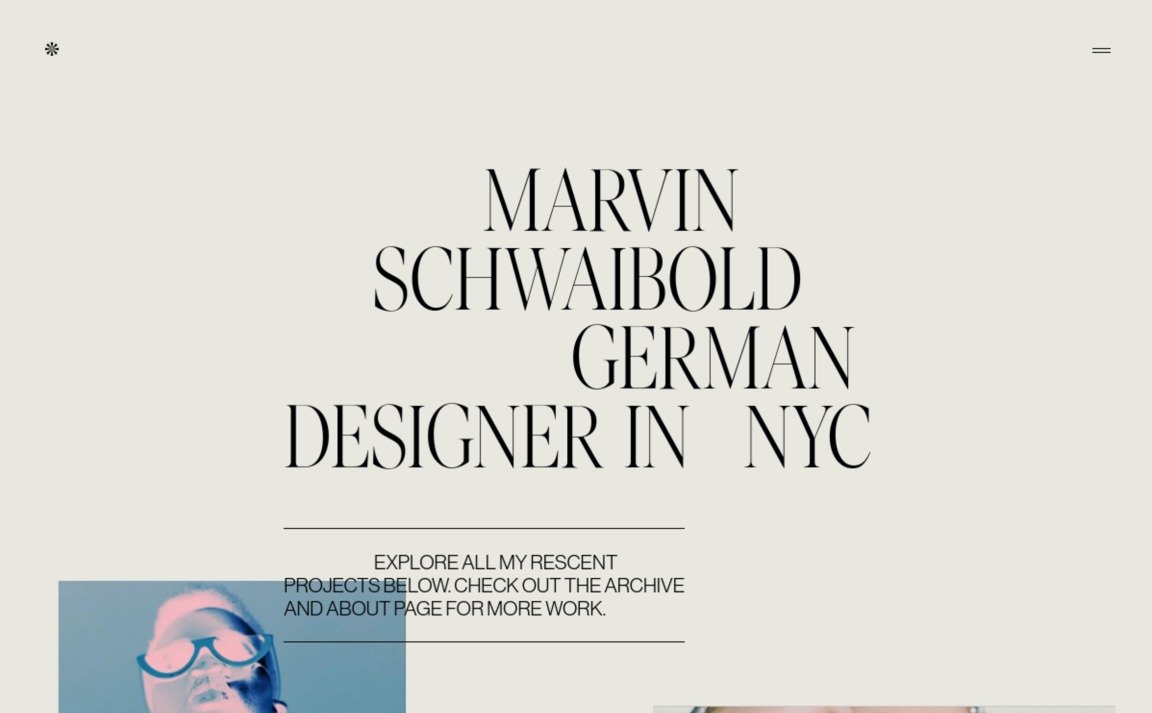 Web Design Inspiration - Marvin Schwaibold
