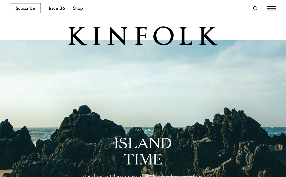 Web Design Inspiration - Kinfolk