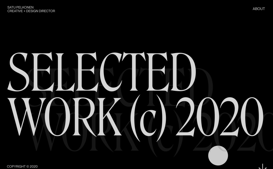 Web Design Inspiration - Satu Pelkonen