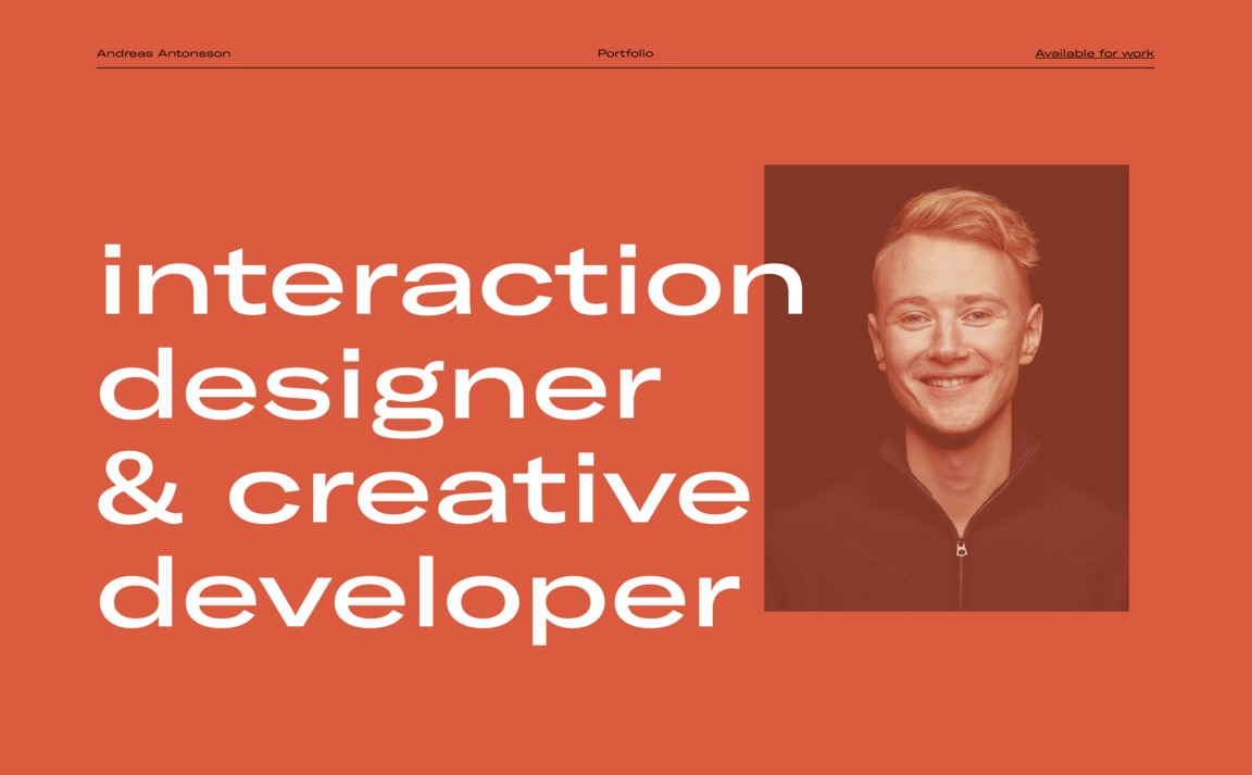 Web Design Inspiration - Andreas Antonsson