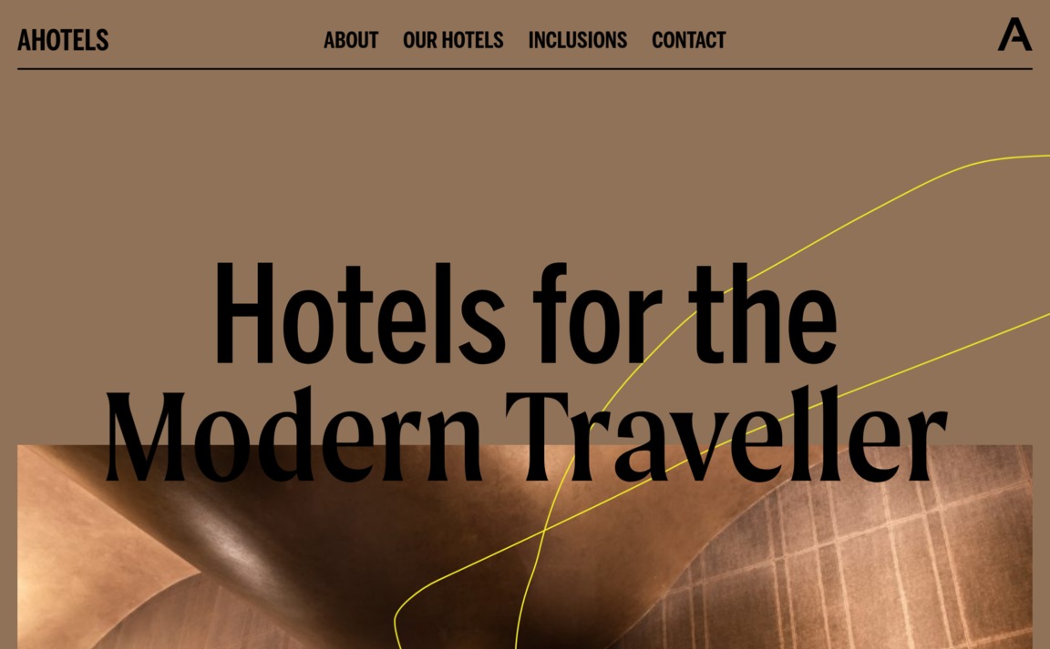 Web Design Inspiration - Ahotels