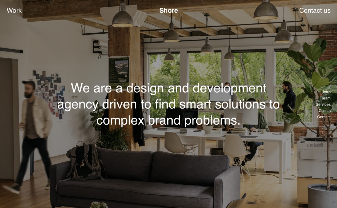Web Design Inspiration - Shore