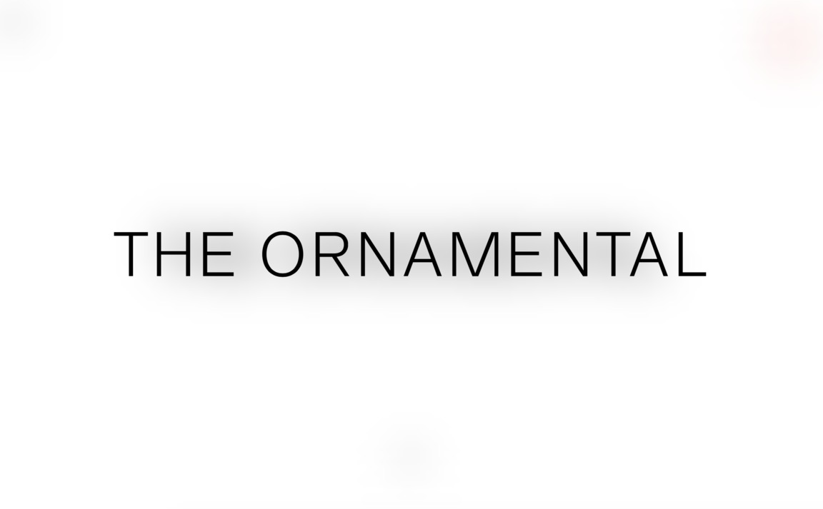 Web Design Inspiration - The Ornamental