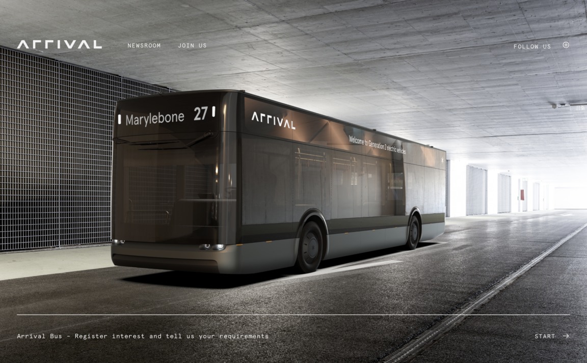 Web Design Inspiration - Arrival