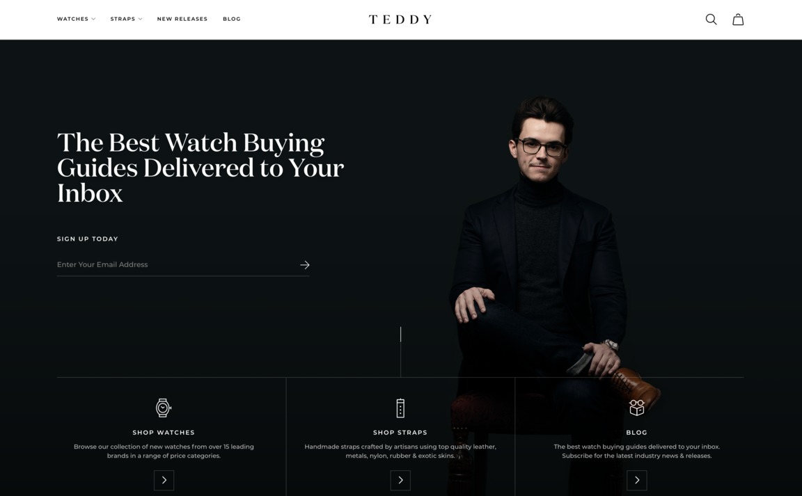 Web Design Inspiration - Teddy Baldassarre