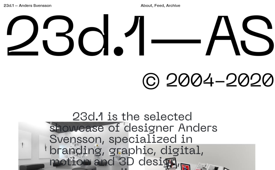 Web Design Inspiration - Anders Svensson