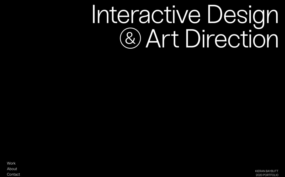 Web Design Inspiration - Kieran Baybutt