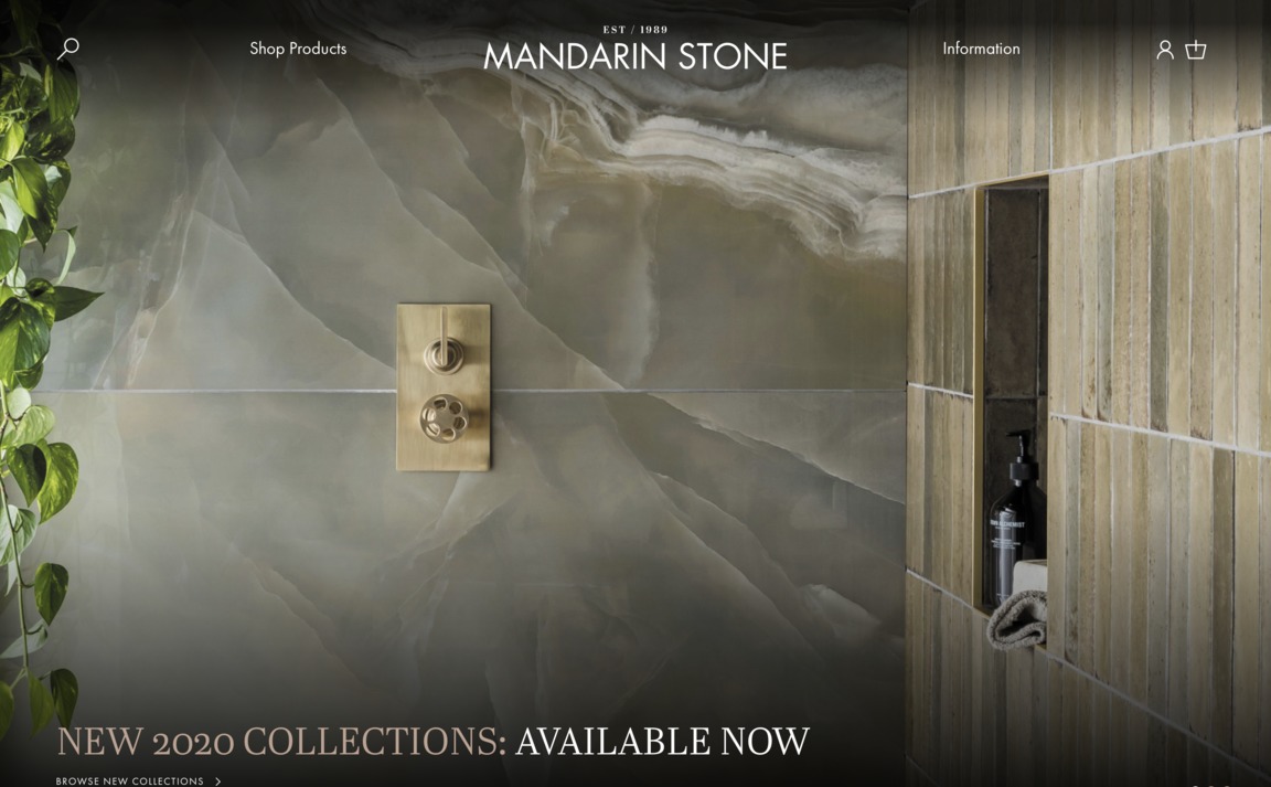 Web Design Inspiration - Mandarin Stone