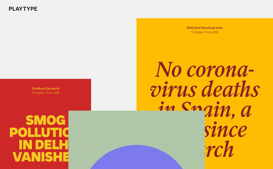 Web Design Inspiration - Playtype