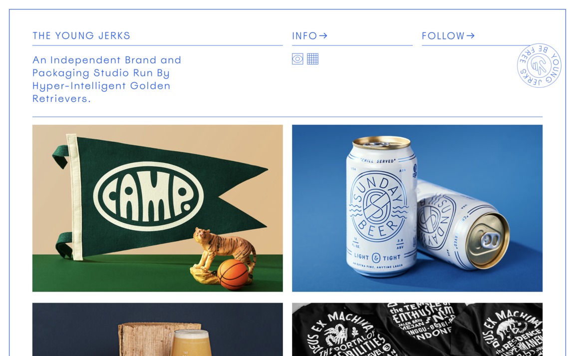 Web Design Inspiration - The Young Jerks