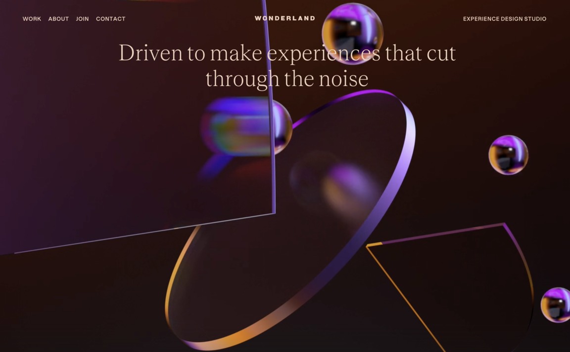 Web Design Inspiration - Wonderland