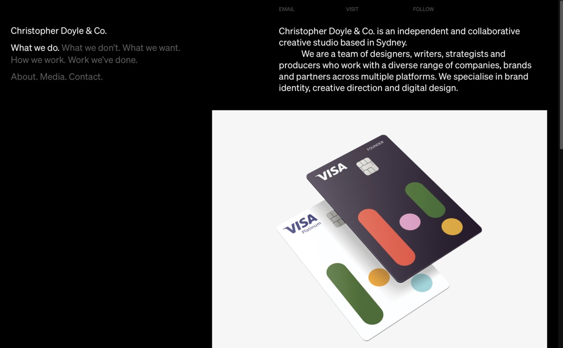 Web Design Inspiration - Christopher Doyle & Co.